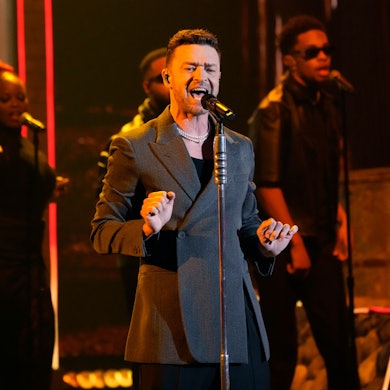 Justin Timberlake bei einem Auftritt bei den Music Awards im Dolby Theatre in Los Angeles auf.