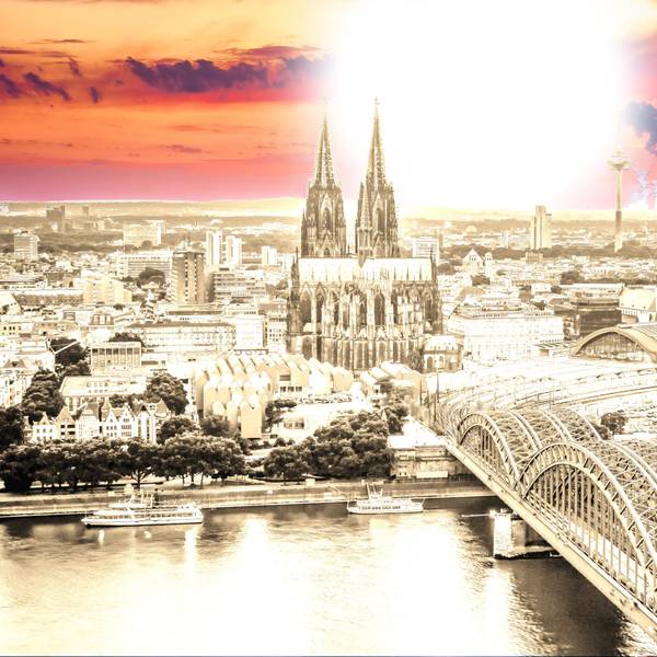Die brütende Stadt unter gleißender Sonne: Wenn's ganz schlimmt kommt, gibt es Ende des Jahrhunderts jährlich bis zu fünf Hitzewellen in Köln.