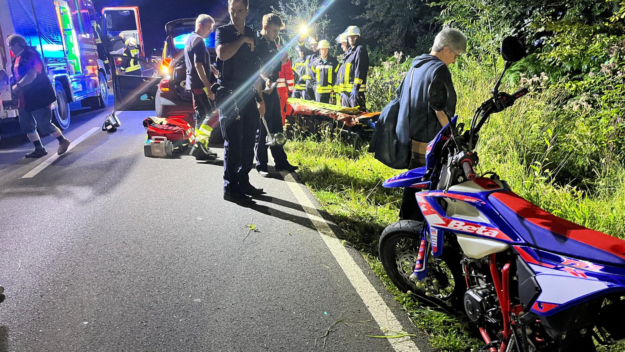 Feuerwehr, Rettungsdienst, Polizei und Notarzt waren im Einsatz.