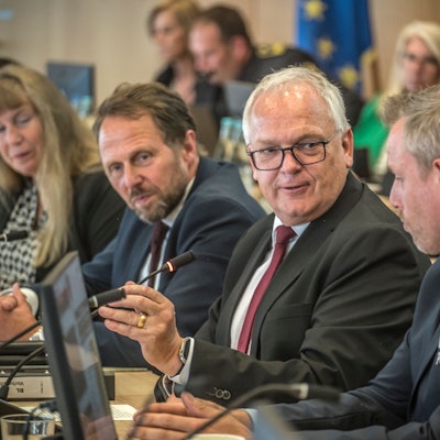 Johannes Hermanns (M.) war zu Gast im Leverkusener Stadtrat.