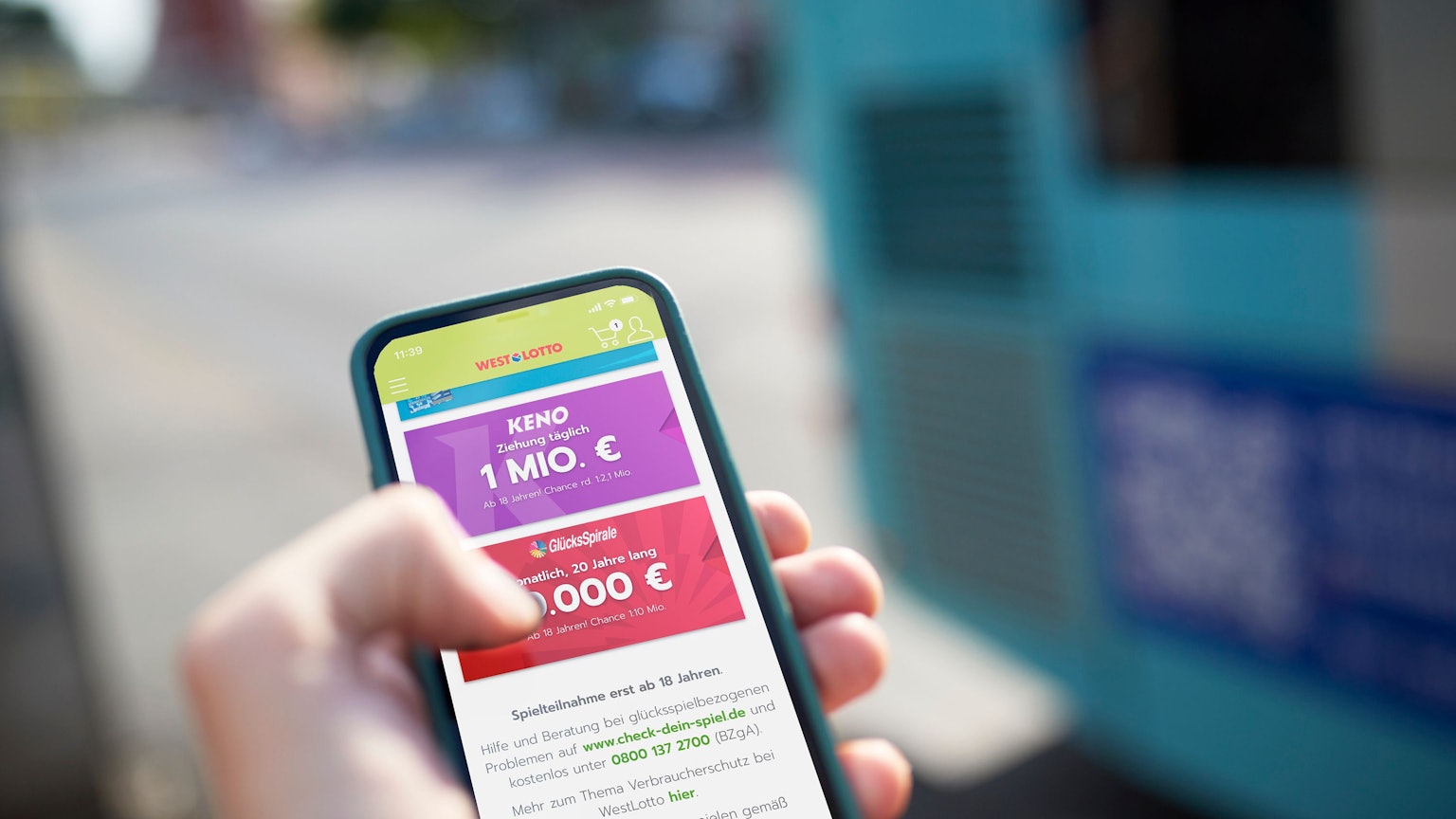 KENO kann auch ganz bequem über die WestLotto-App gespielt werden.