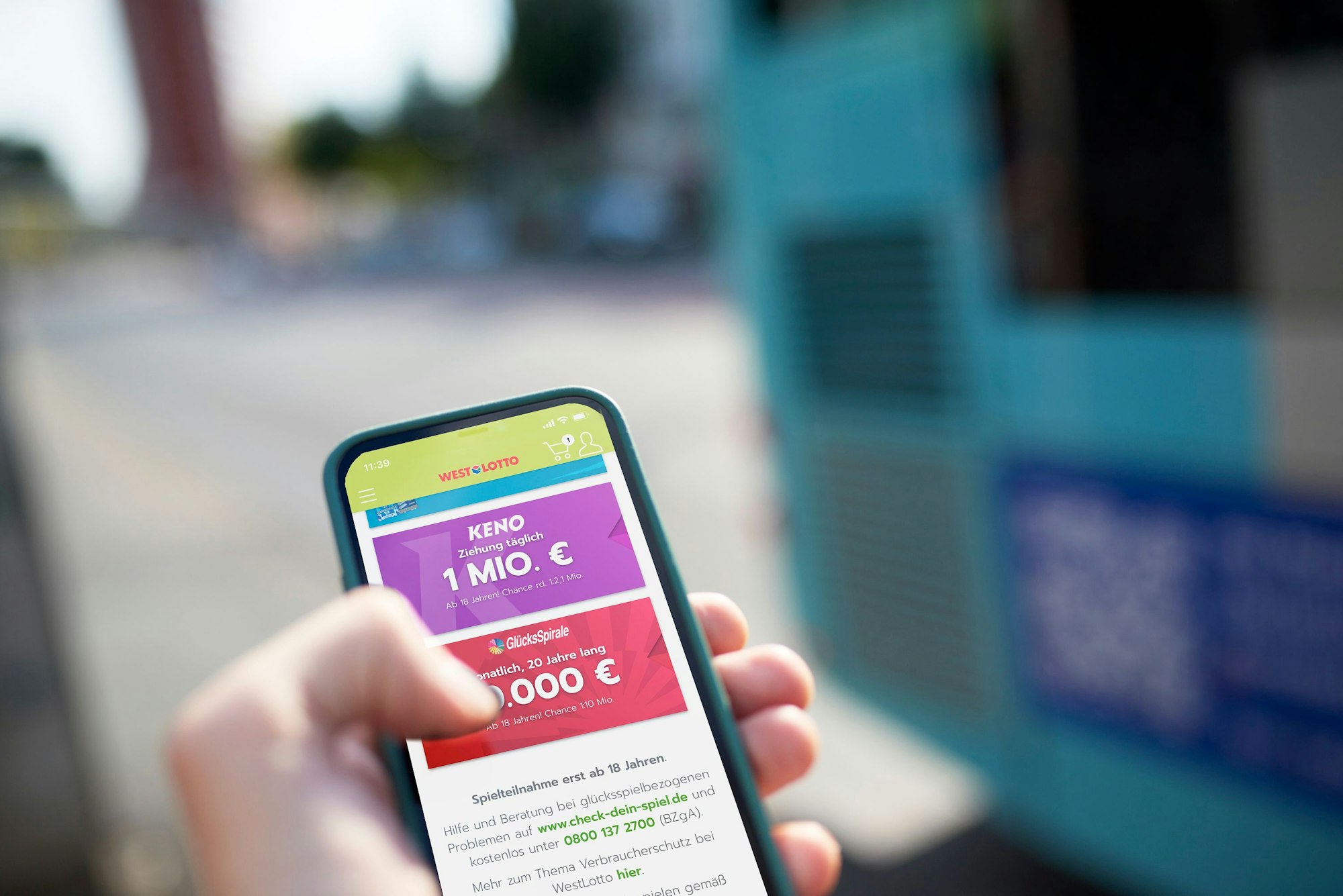 KENO kann auch ganz bequem über die WestLotto-App gespielt werden.