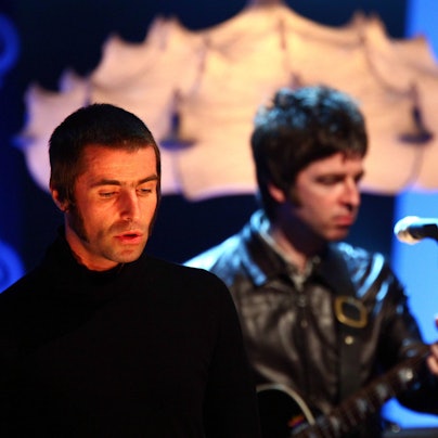 Oasis bei ihrem Auftritt bei der ZDF-Show „Wetten dass...?“ in Düsseldorf im Jahr 2009.