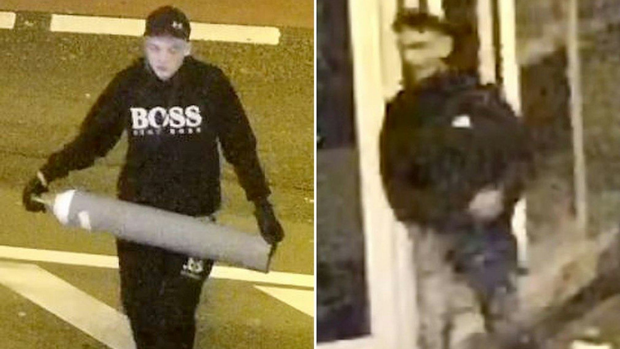 Diese Männer sollen in ein Restaurant eingebrochen und dort einen Brand verursacht haben.