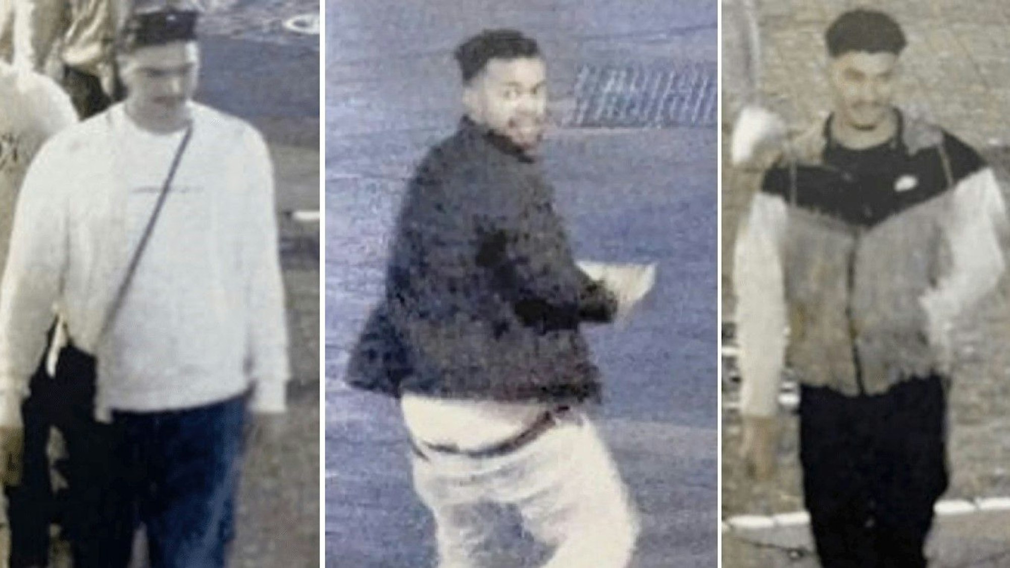 Diese drei Männer sollen 2021 einen 30-Jährigen auf dem Hohenzollernring brutal verletzt haben.