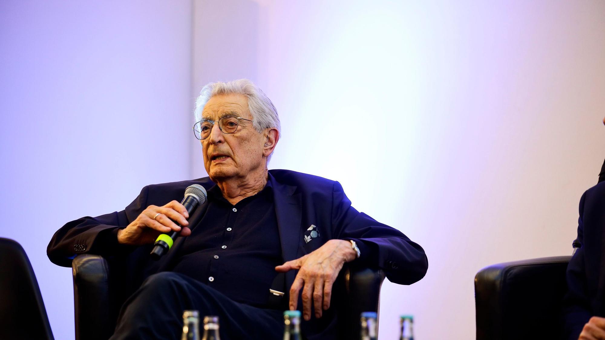 Gerhart Baum bei einer Veranstaltung zur Feier des Grundgesetzes im Mai 2024