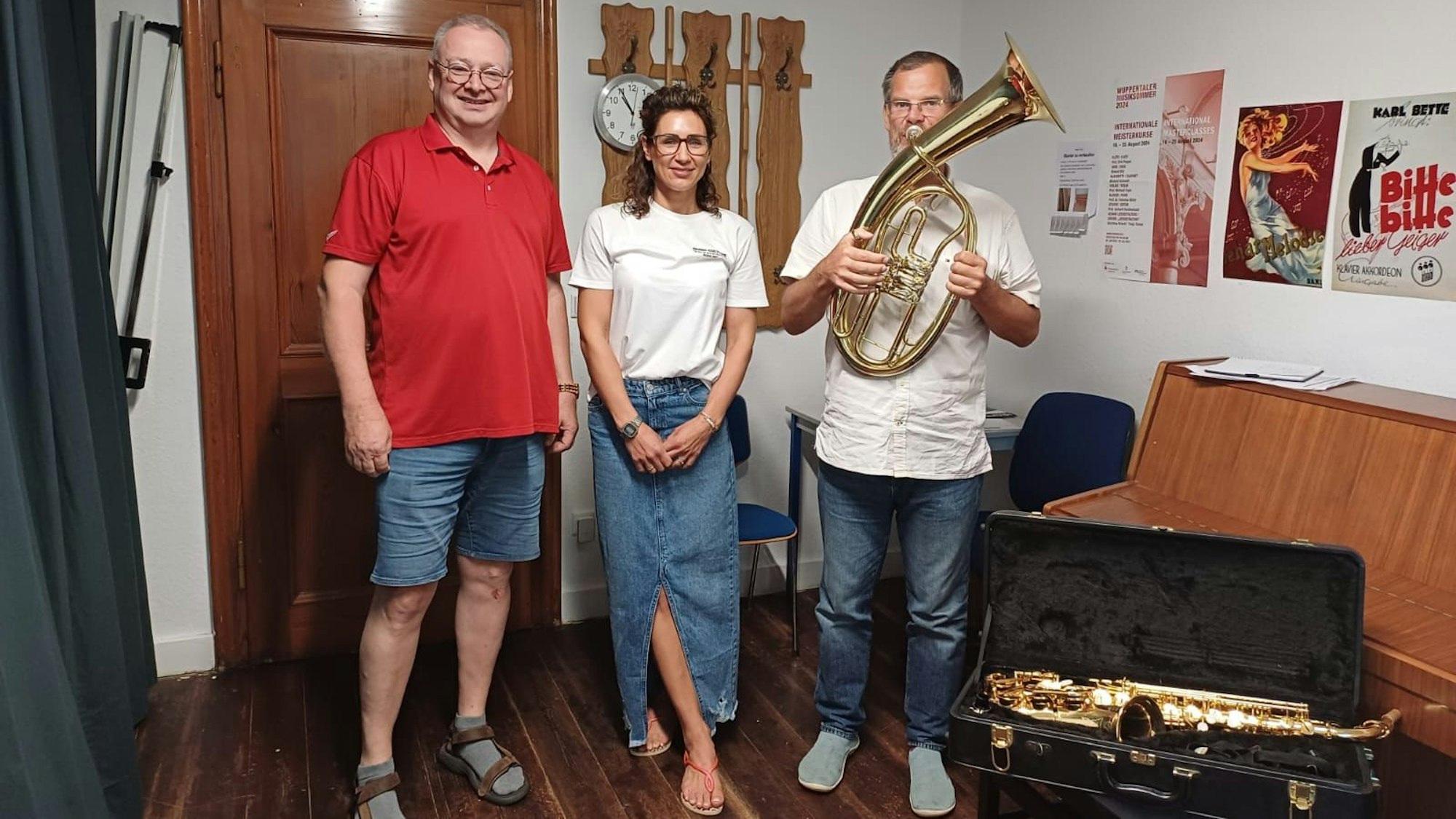 Ulrich Haas (v.l.), Laura Müller und Klaus Perthel von der MOSB.