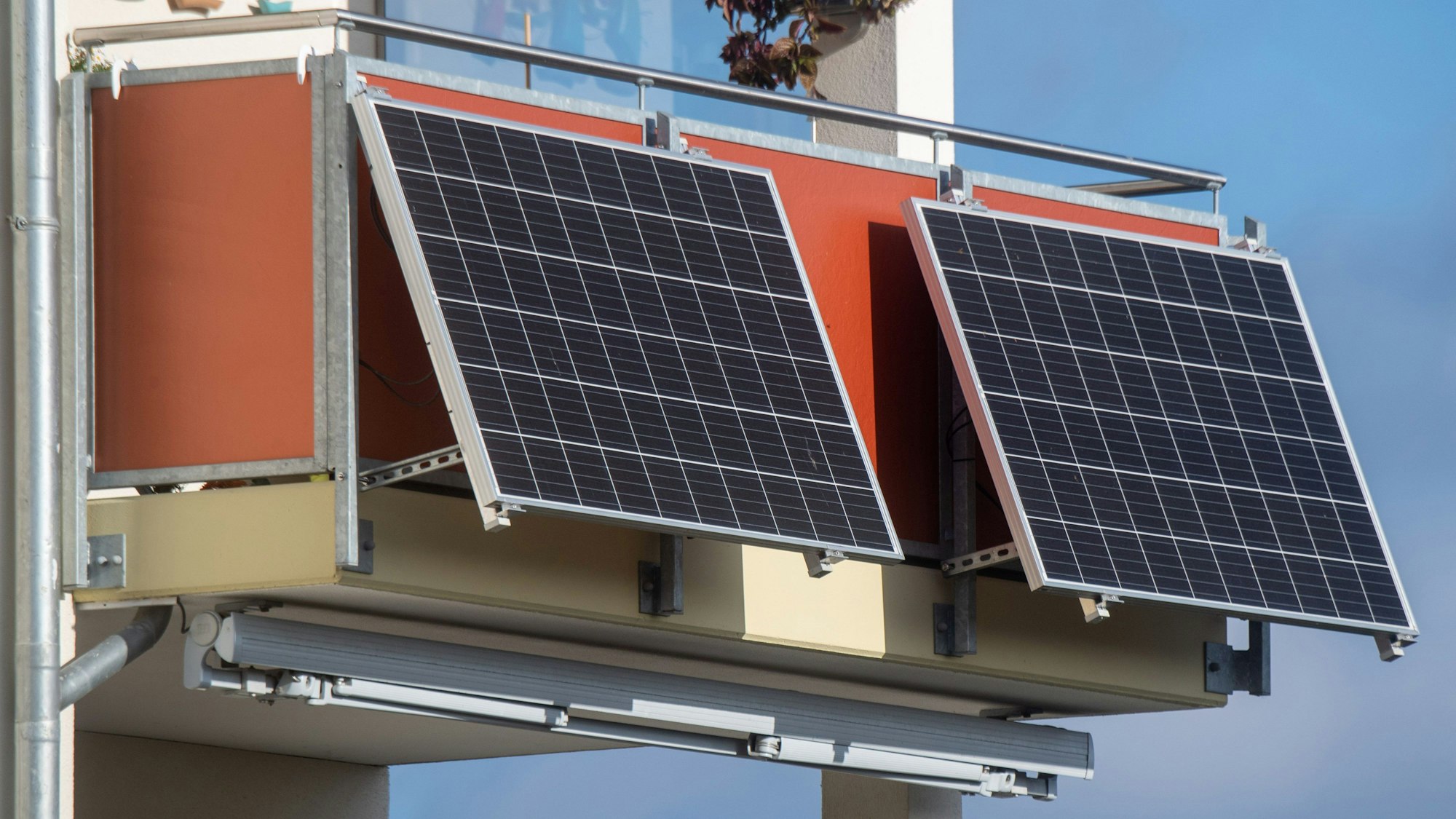 Photovoltaikanlage an Balkon