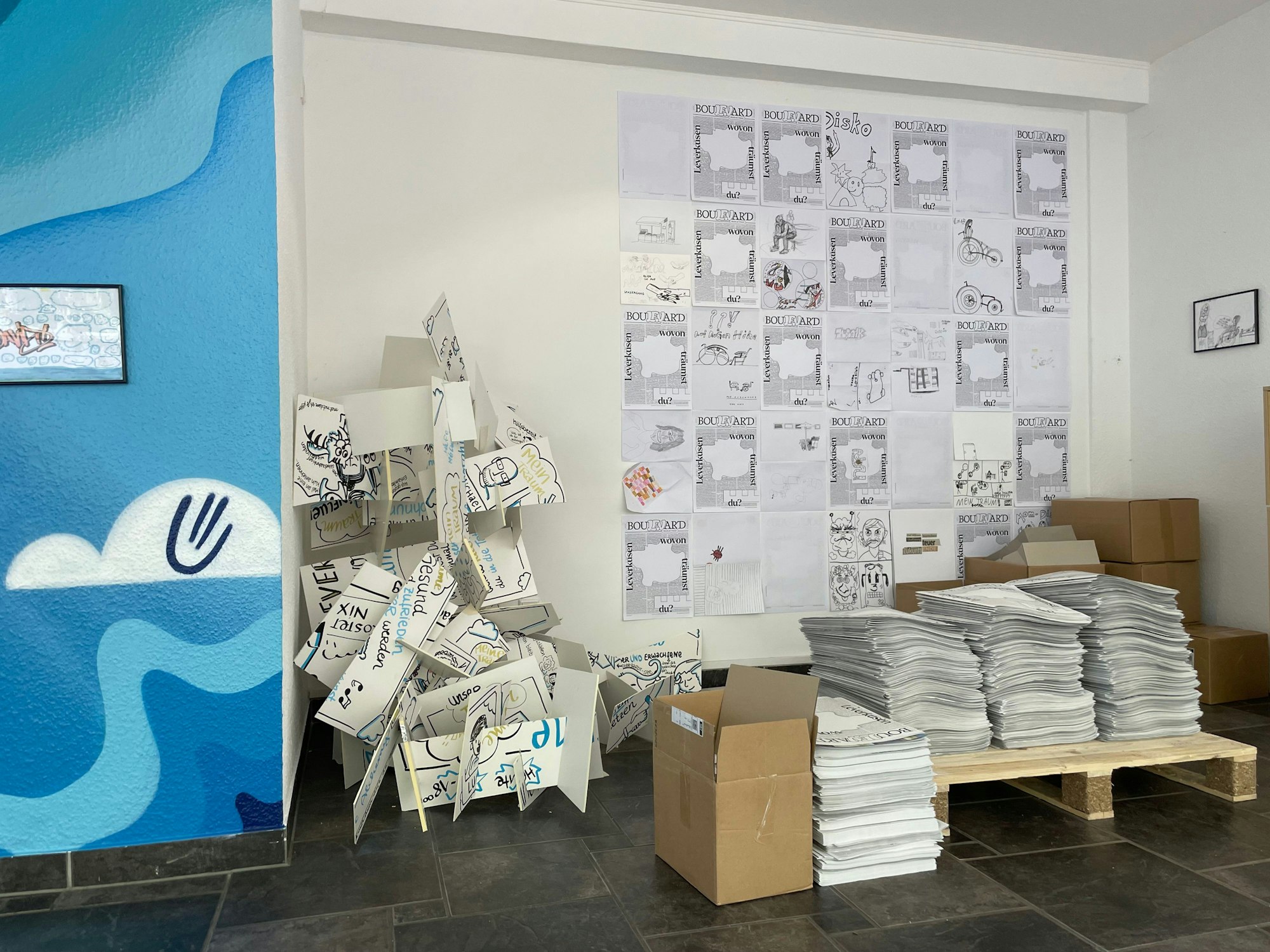 1000 Exemplare der Zeitung sollen nun unter die Leute gebracht werden.