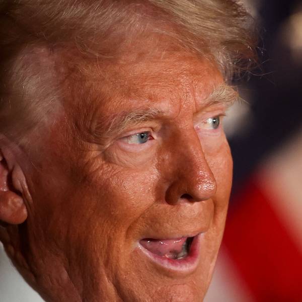 (FILES) Former US President and Republican presidential candidate Donald Trump speaks about "No Tax on Tips" at "Il Toro E La Capra" Restaurant in Las Vegas, Nevada, August 23, 2024. Prosecutors filed a modified indictment of Trump in his election subversion case on August 27, 2024. (Photo by Ellen SCHMIDT / AFP)