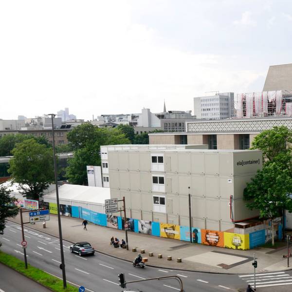 Die Opernbaustelle am Offenbachplatz