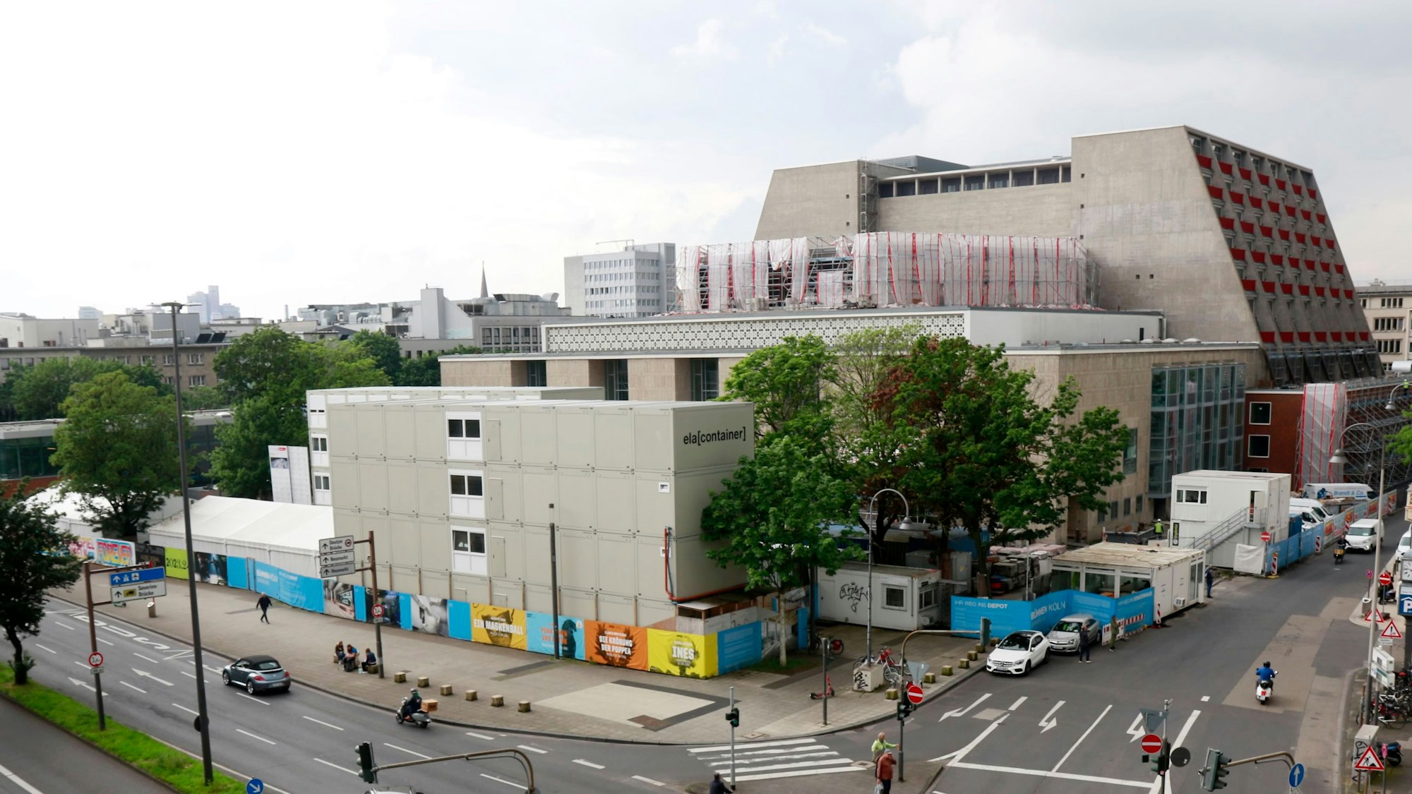 Die Opernbaustelle am Offenbachplatz