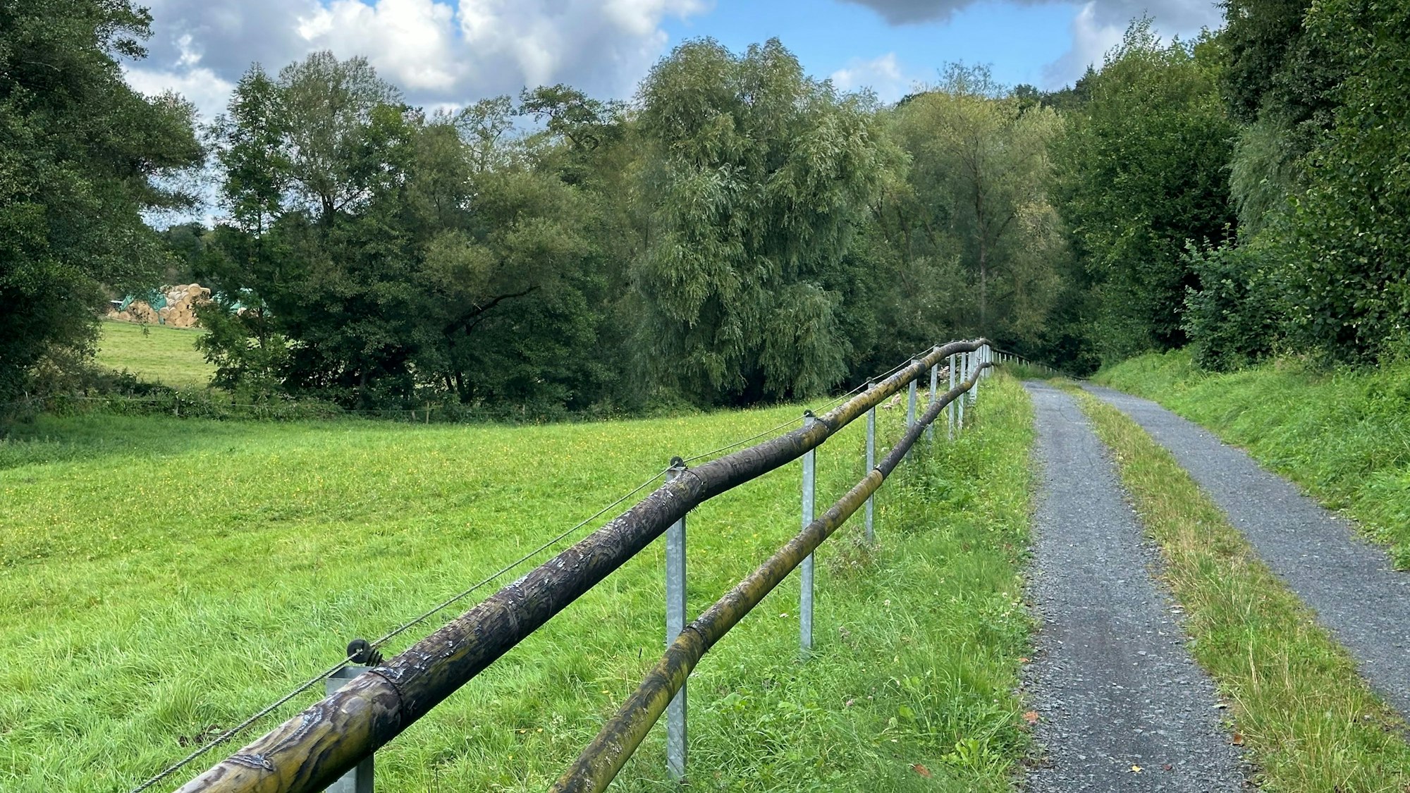 Fahrradstrecke im Hanfbachtal in Hennef.