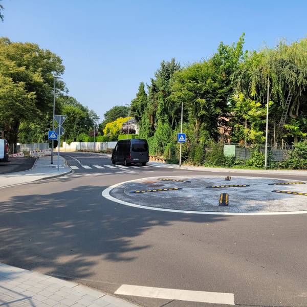 Ein Kreisverkehr.