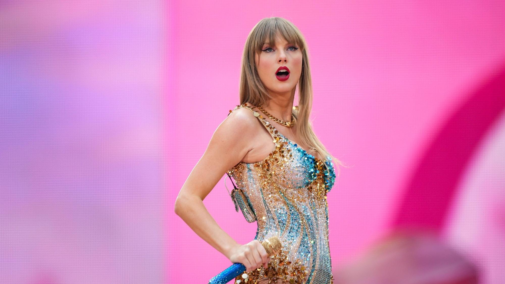 Taylor Swift bei ihrem Auftritt in London.
