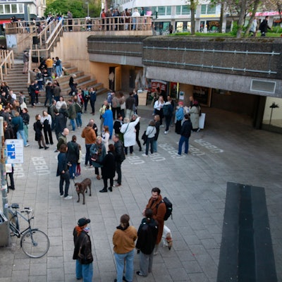 Die Holztreppe am Ebertplatz
