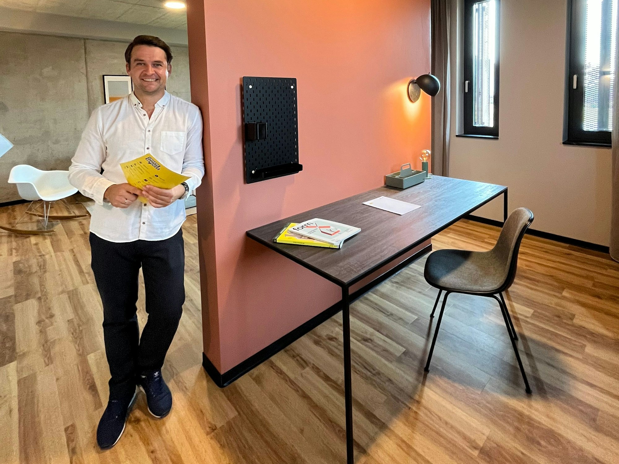 Ralph Stock in einem der größeren Apartments