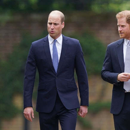 Prinz William und Prinz Harry bei einem Treffen im Juli 2021.