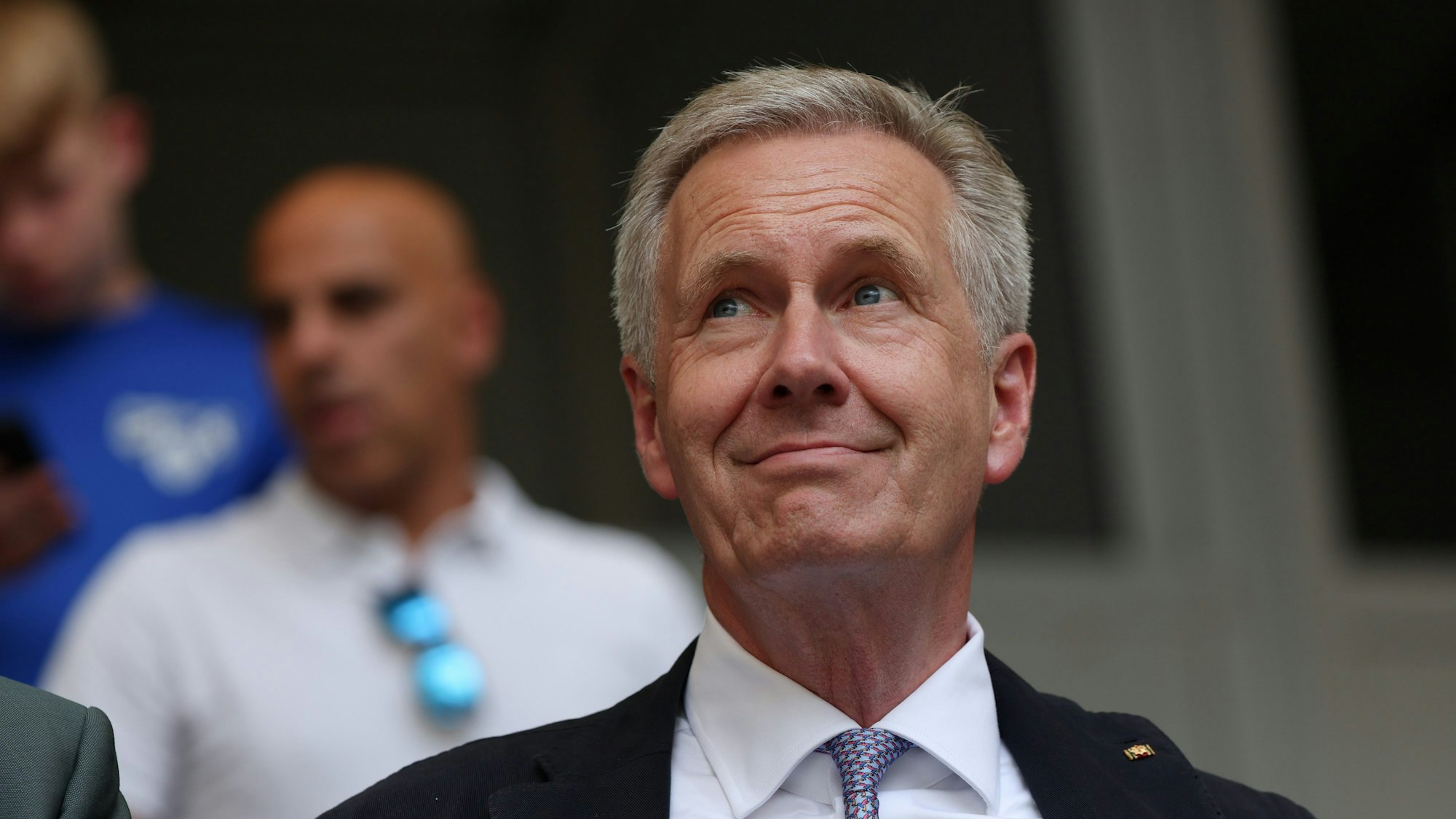 Christian Wulff (CDU), ehemaliger Bundespräsident, steht auf der Tribüne bei einem Tennisturnier. (Archivbild)