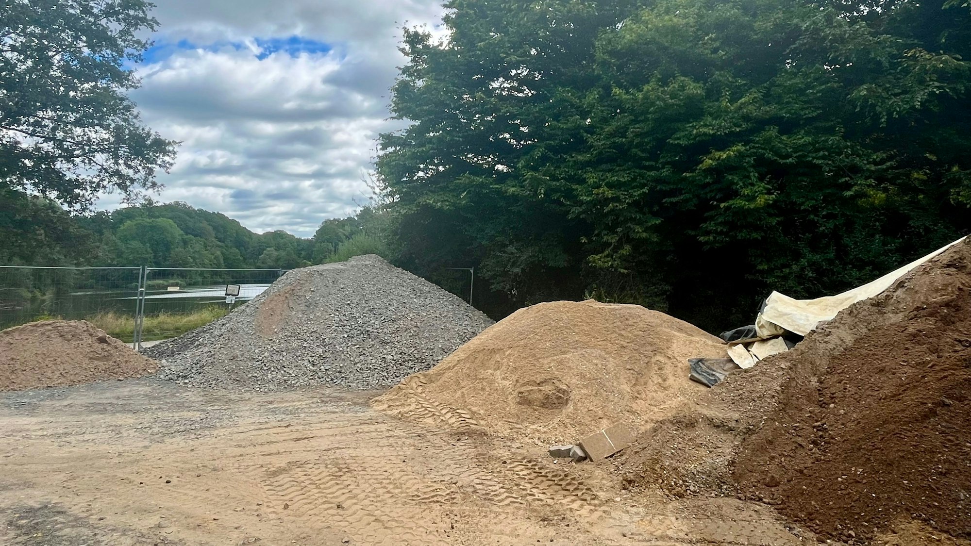 Baustelle am Oulusee.