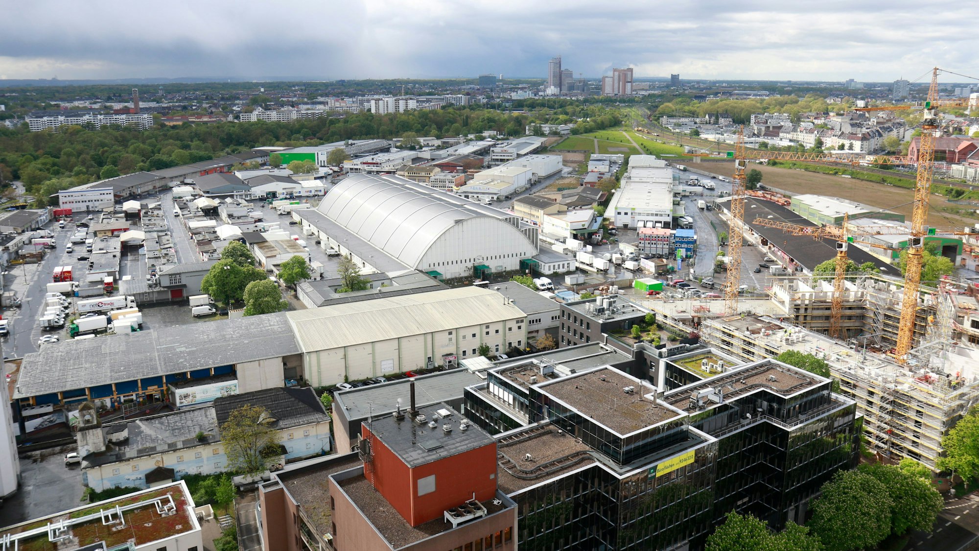 Der Großmarkt mit der unter Denkmalschutz stehenden Markthalle