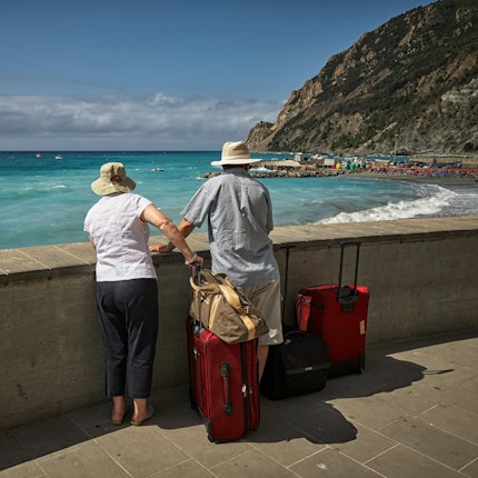 Älteres Ehepaar Strand