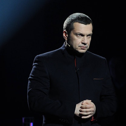 TV-Moderator Wladimir Solowjow gehört zu den prominentesten kremltreuen Propagandisten in Moskau. (Archivbild)