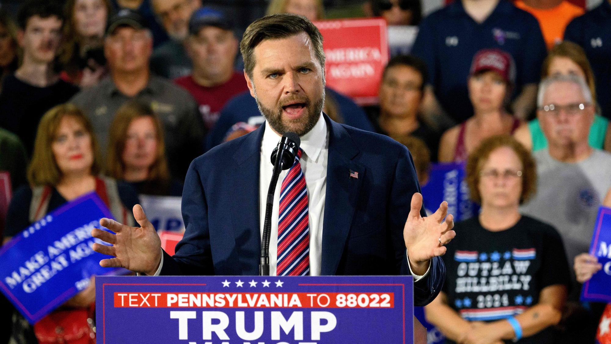Donald Trump setzt auf die Unterstützung von J.D. Vance.