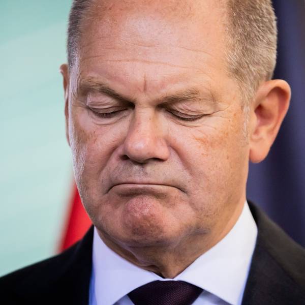 Olaf Scholz (SPD) bei einer Pressekonferenz. Der Bundeskanzler hat mit einem Statement zu den Landtagswahlen in Sachsen und Thüringen für Wirbel bei X gesorgt. (Archivbild)