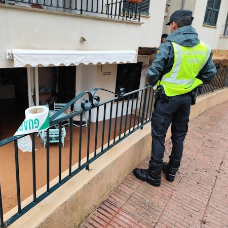 Mallorca: Bereits Mitte August hat Starkregen Schäden angerichtet wie hier in Puerto de Sóller (Archivbild vom 15.8.2024).