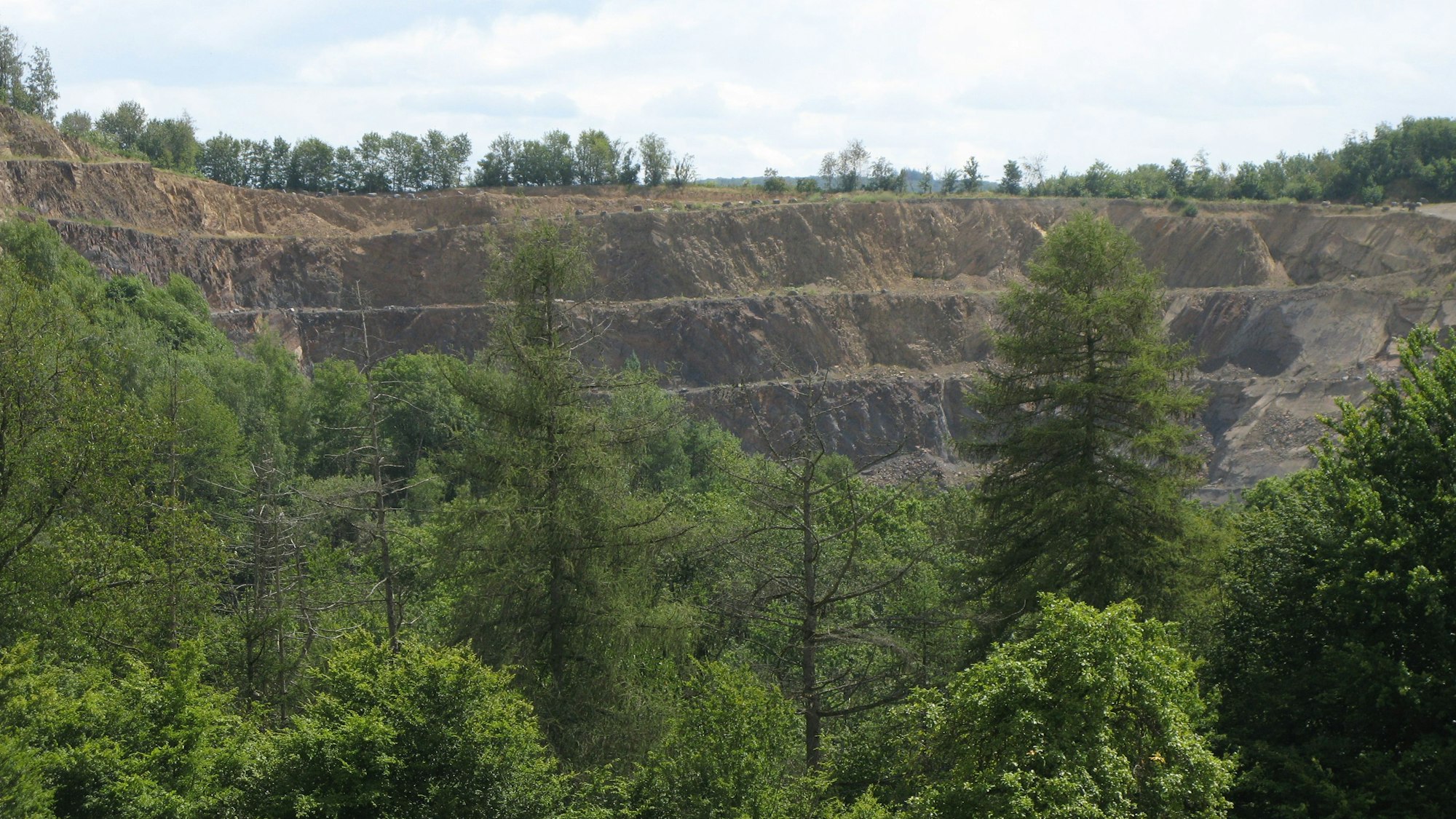 Blick auf den Steinbruch.
