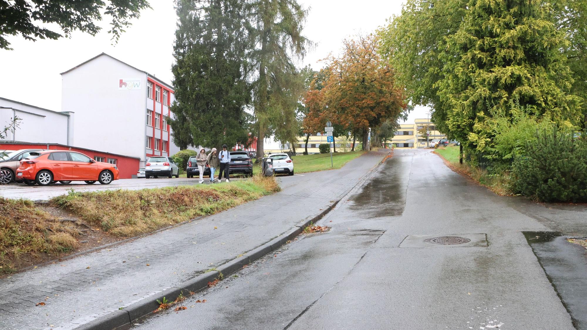 Blick auf die Goethestraße in Waldbröl.