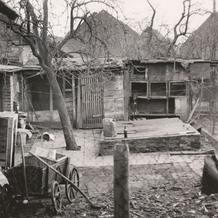 Der Metzgermord aus "Köln in Trümmern - True Ctime von 1944 bis 1949" von Helmut Frangenberg. Hier die Jauchegrube hinterm Haus