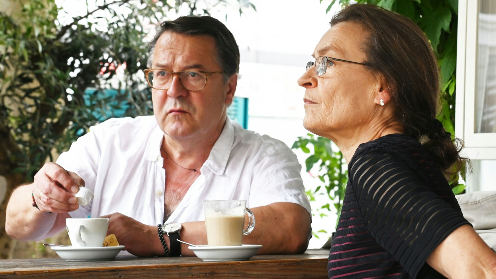 03.09.2024 Köln. Kinderarmut: Gespräch mit Ingrid Hack und Hans Mörtter