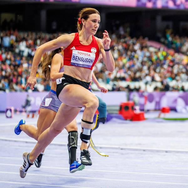 Am Dienstagabend konnte sich Irmgard Bensusan über die Bronzemedaille über 200 Meter in der Klasse T64 freuen.