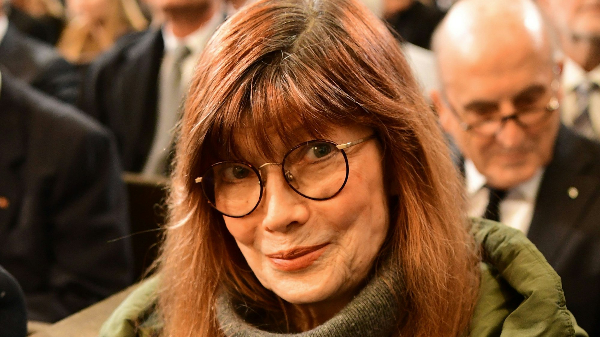 Katja Ebstein 2020 bei der Gedenkfeier des Landes Brandenburg für den verstorbenen ehemaligen Ministerpräsidenten Stolpe.