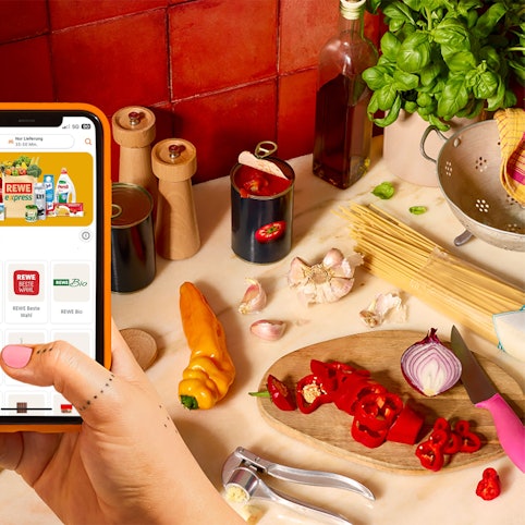 Ein Handybildschirm mit Lieferando-App.
