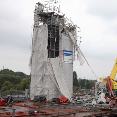 Die Unglücksstelle auf dem alten Teil der Leverkusener Brücke