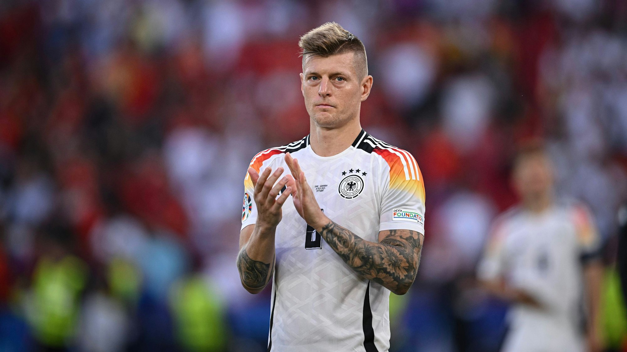 Ex-Nationalspieler Toni Kroos nach seinem letzten Spiel seiner aktiven Karriere.