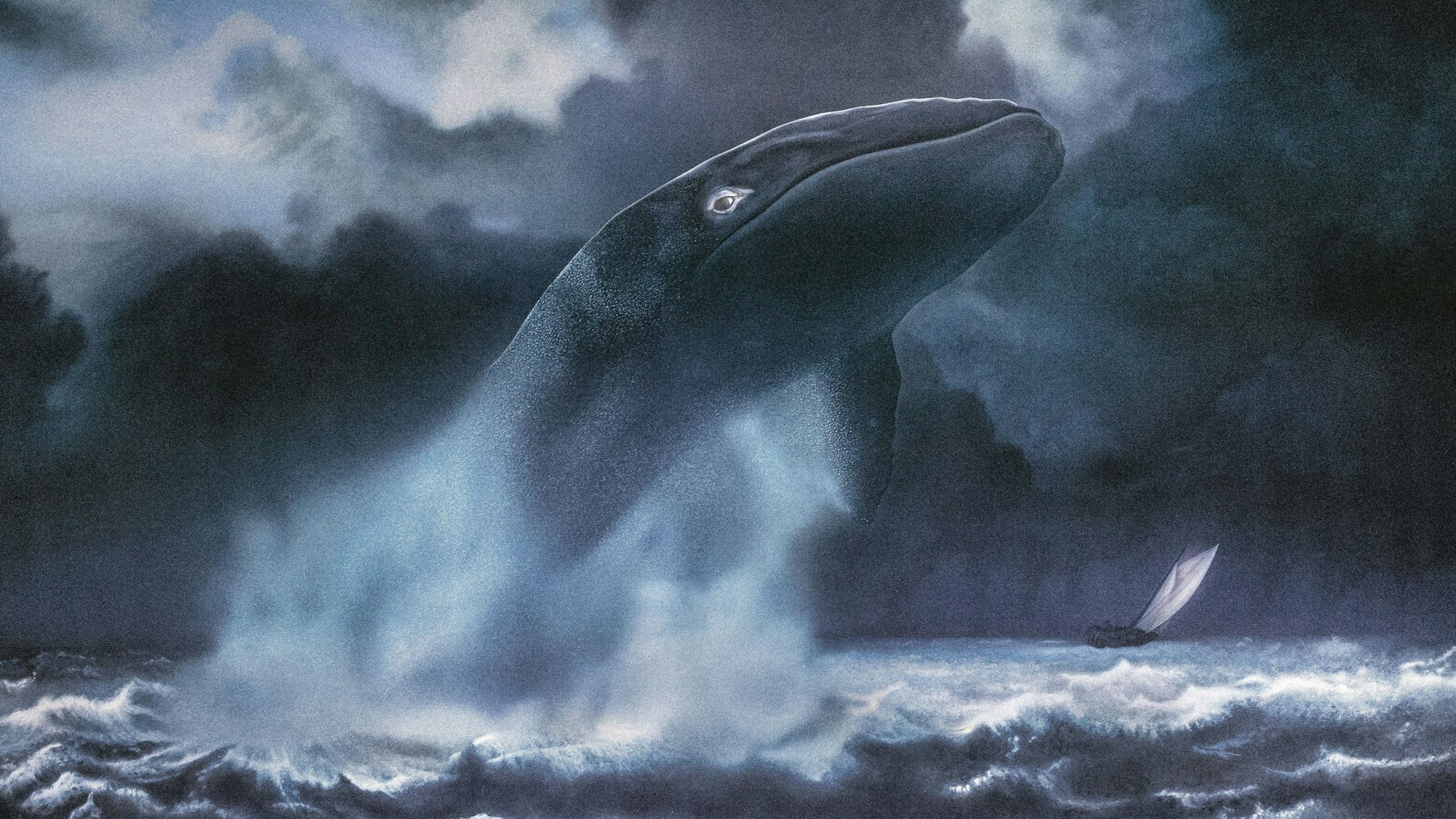 Moby Dick
von Herman Melville
Regie, Bühne, Licht: Robert Wilson — Songs und Lyrics: Anna Calvi
Regie, Bühne und Licht: Robert Wilson
Songs und Lyrics: Anna Calvi
Kostüm: Julia von Leliwa
Co-Regie: Ann-Christin Rommen
Co-Bühnenbild: Serge von Arx
Co-Lichtdesign: Marcello Lumaca
Video: Tomasz Jeziorski
Make-Up-Design: Manu Halligan
Music Supervisor und Arrangements: Chris Wheeler
Musikalische Leitung: Dom Bouffard
Orchester-Arrangements: Chris Wheeler
Sounddesign: Torben Kärst
Dramaturgie: Robert Koall
Dramaturgische Mitarbeit: Eli Troen
Foto: Lucie Jansch