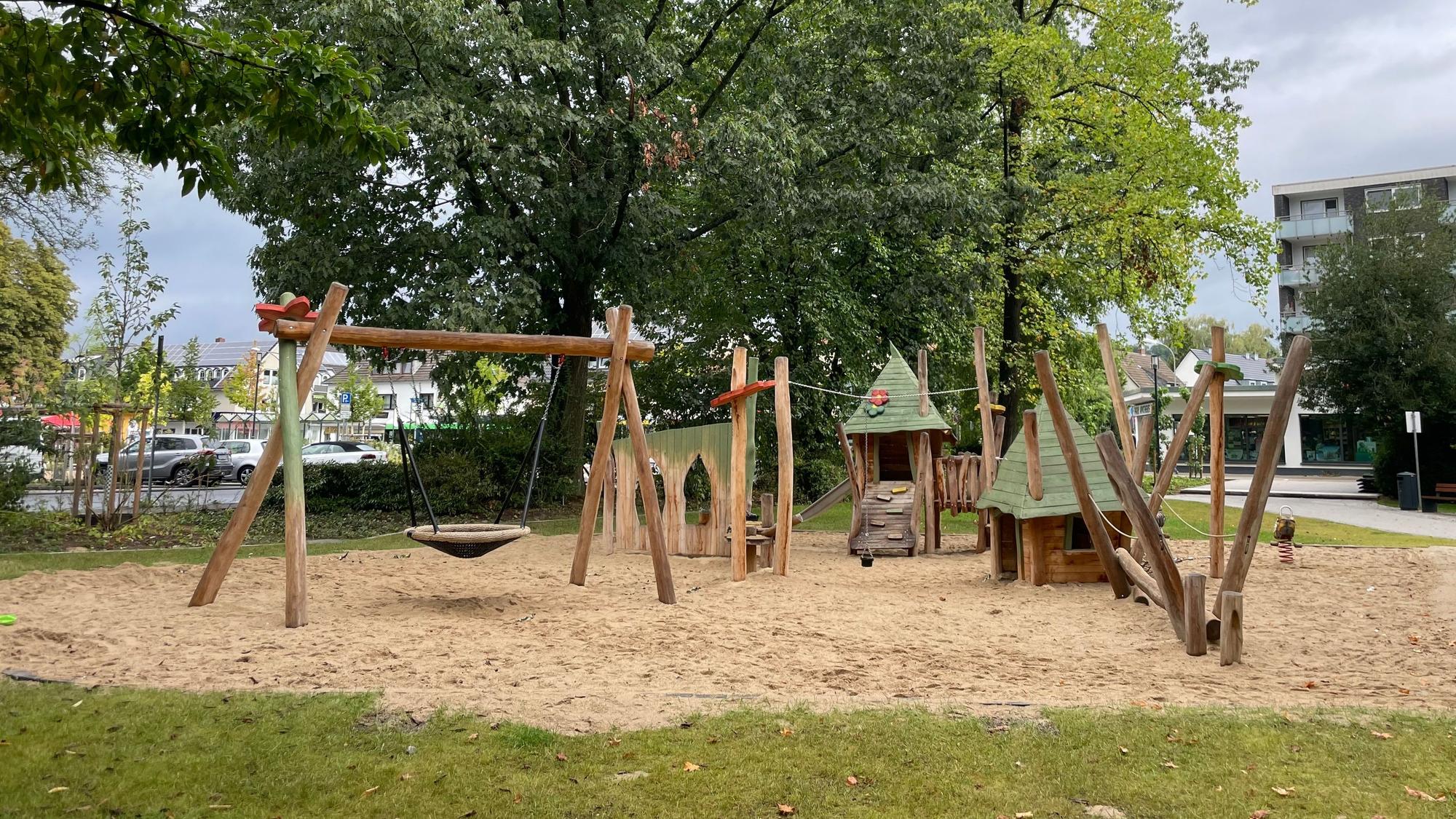 Der neue Stadtpark in Leichlingen nach der Umgestaltung