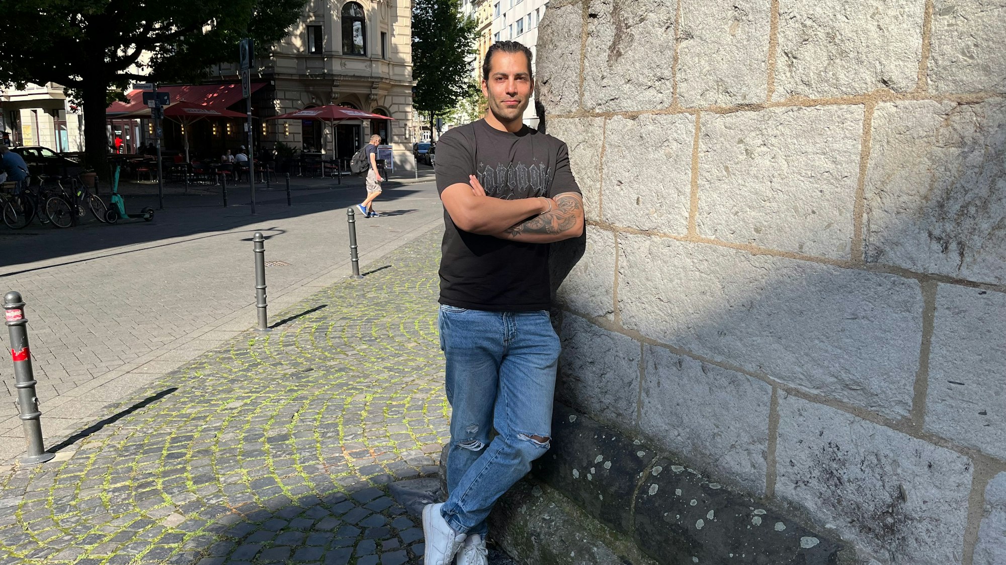 Siavash Hosseini wurde beim Attentat von Solingen an der Schulter verletzt.