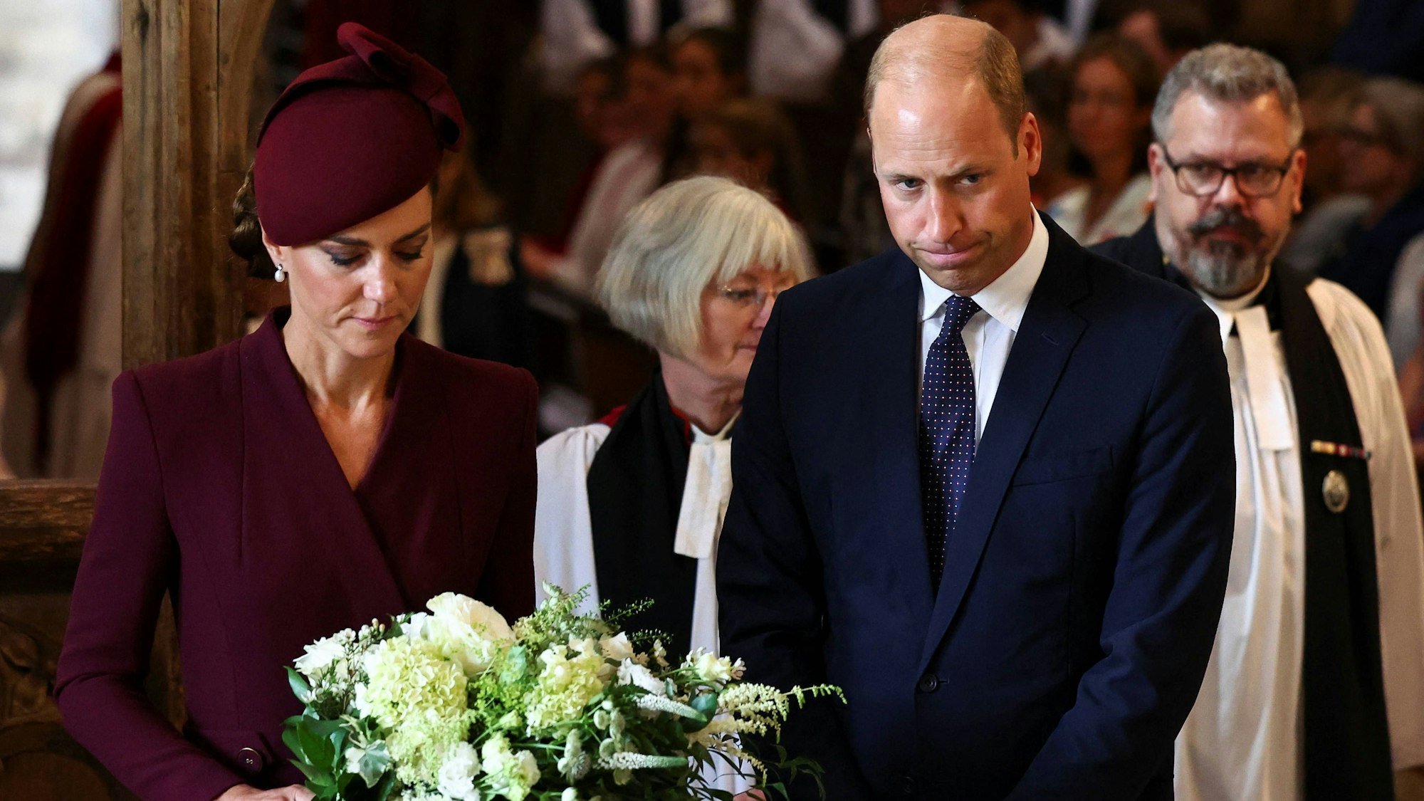 Prinzessin Kate und Prinz William bei einem Gottesdienst im September 2023.