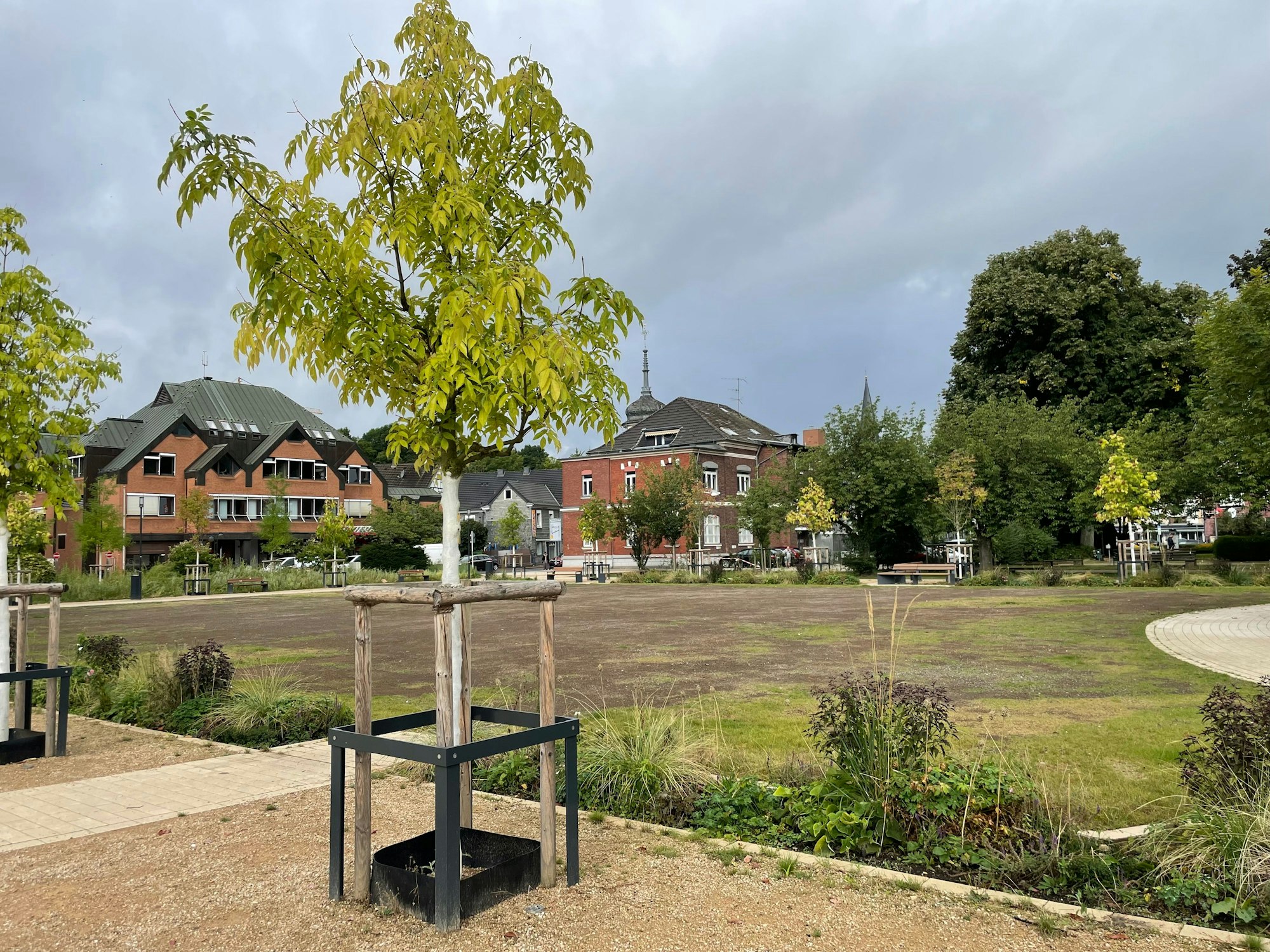 Im alten Stadtpark soll das große Zelt stehen.