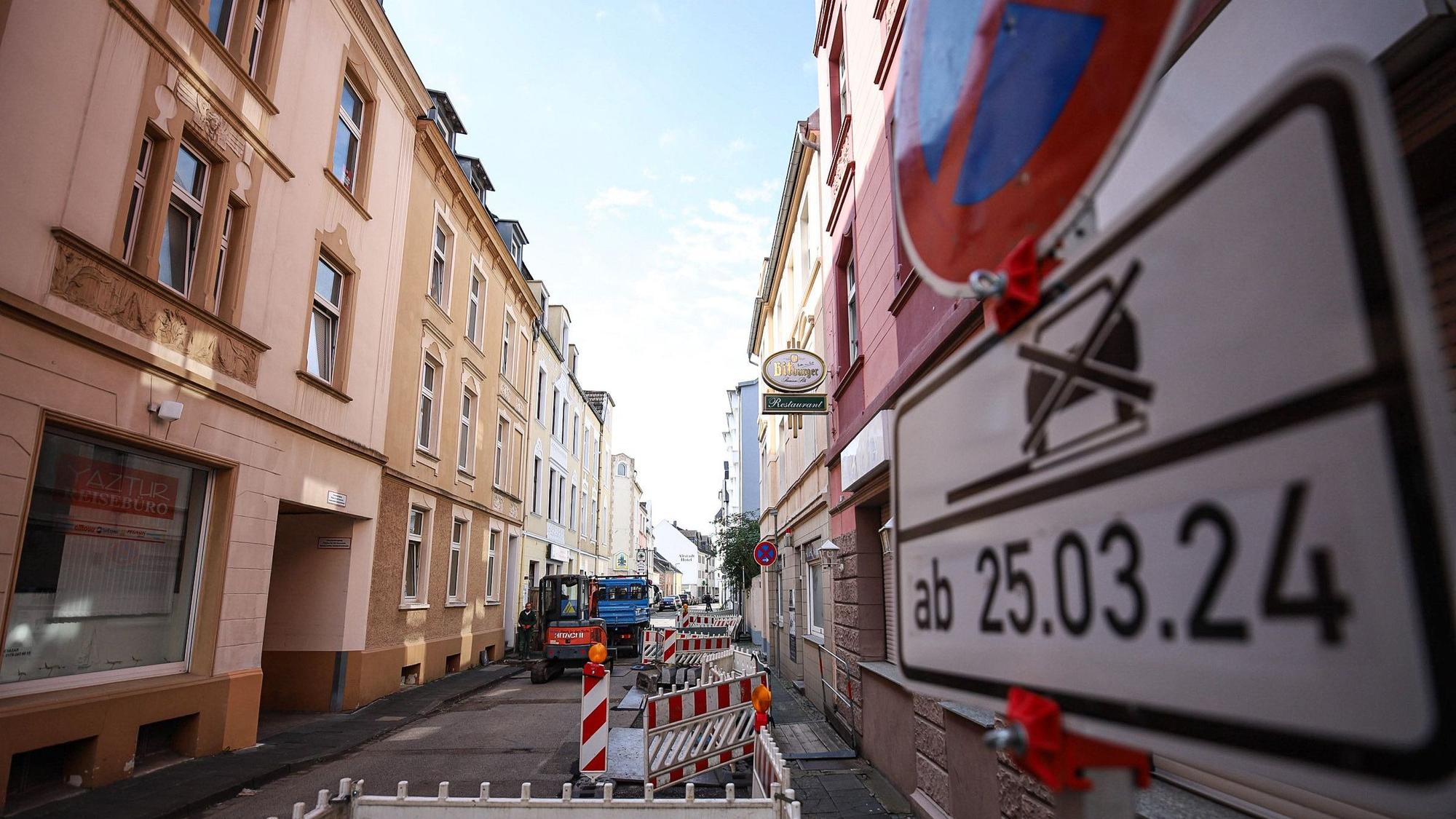Auch an der Lichstraße wird gebaut.