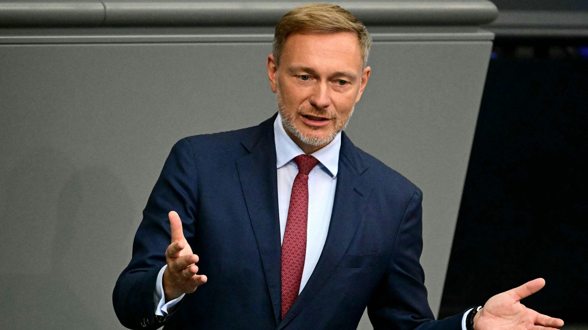 Finanzminister Christian Lindner (FDP) am 10. September bei der Haushaltsdebatte im Bundestag
