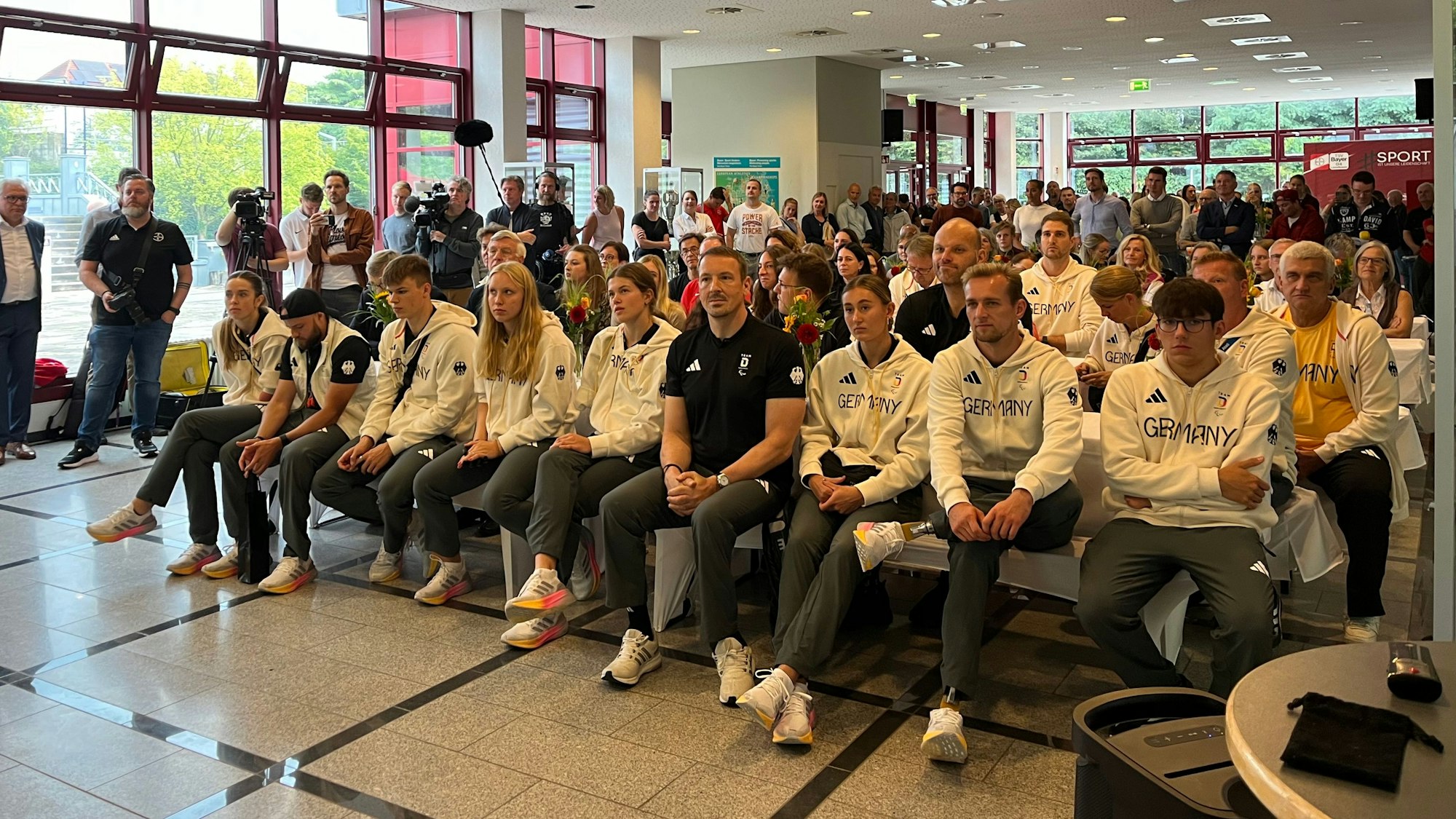 Empfang der Athleten