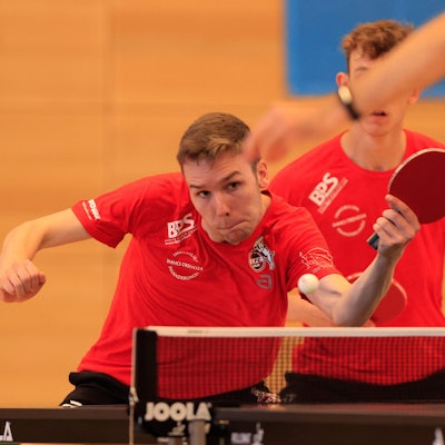 Tobias Hippler 1. FC Köln - Passau Bayern/Deutschland Tischtennis Herren, 2. Bundesliga, Saison 2022/2023 am 4.09.2022 in der Neuen Mehrzweckhalle TTC Fortuna Passau - 1. FC Köln *** Tobias Hippler 1 FC Köln Passau Bavaria Germany Table Tennis Men, 2 Bundesliga, Season 2022 2023 on 4 09 2022 in the New Multipurpose Hall TTC Fortuna Passau 1 FC Köln