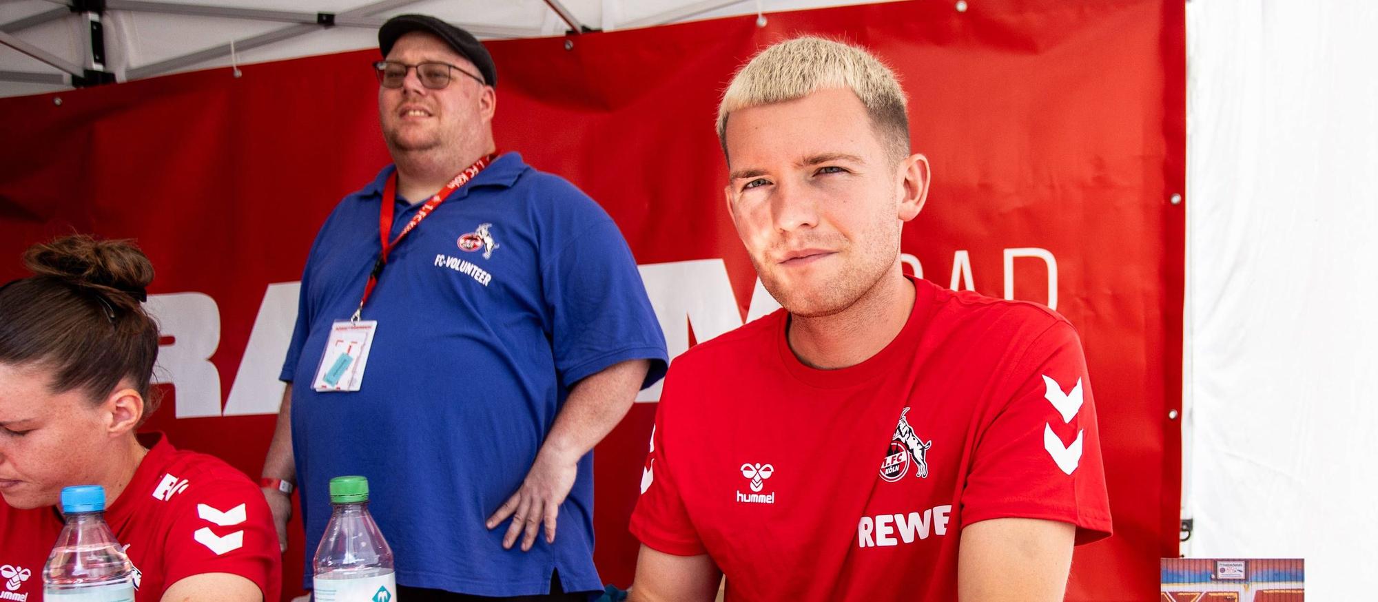 Luca Kilian auf dem Familientag des 1. FC Köln.