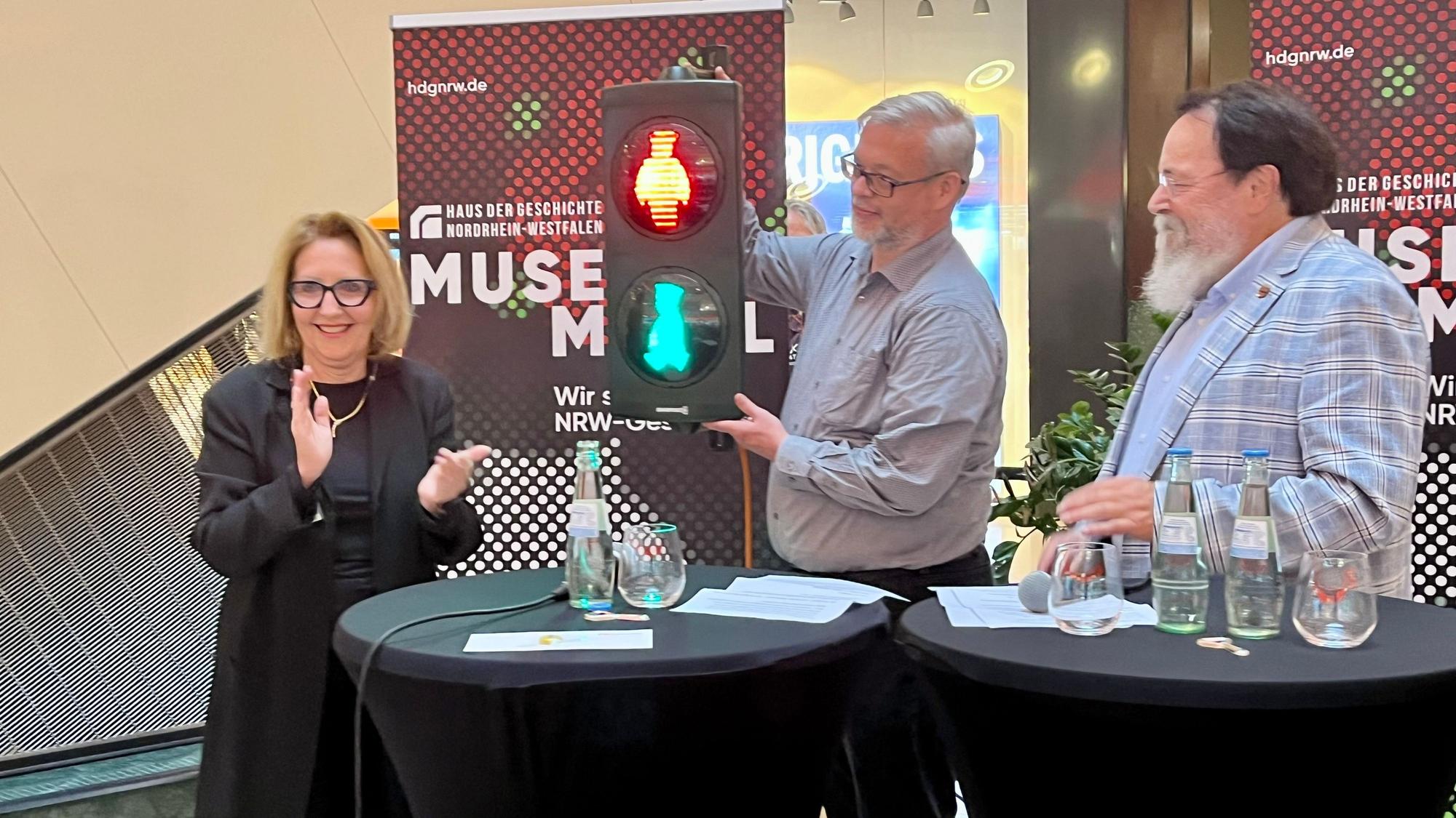 Ein Ampelmännchen als Symbol einer der ältesten Städtepartnerschaften NRWs